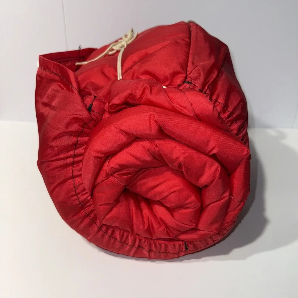 Vintage Coleman Red Sleeping Bag Camping Outdoor Gear USA Made